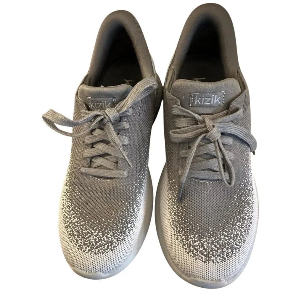 Kizik Athens Hands free Sneakers Carbon Grey‎ Mens 7.5 Womens 9